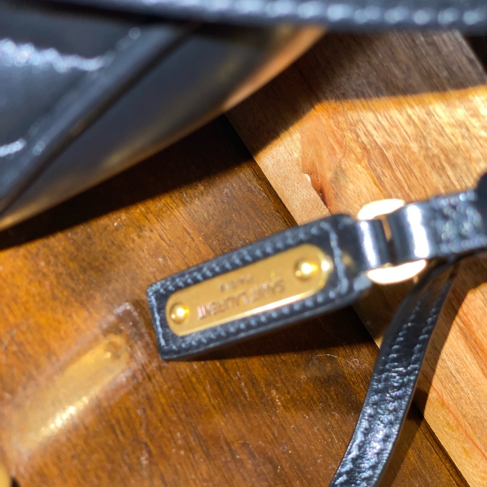 Yves Saint Laurent Black Quilted Leather Camera Bag with Gold YSL Hardware - Picture 9 of 10